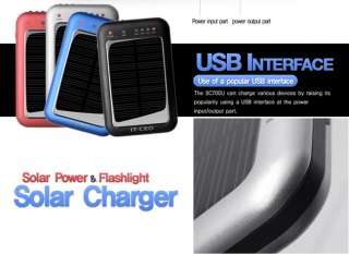 Li Polymer Battery Hi Capacity 5600mAh Portable Solar Charger for 
