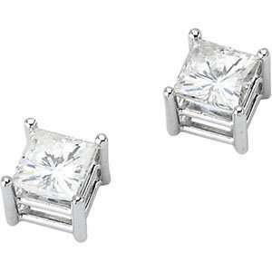  Elegant and Stylish Pair of 05.00 MM and 1 1/2 ct. tw 