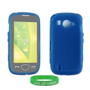  Dark Blue Silicone Skin Case for Samsung Omnia II i920 