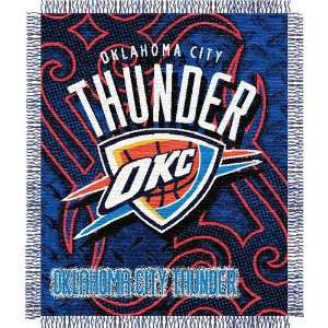 Oklahoma City Thunder NBA Triple Woven Jacquard Throw (Tattoo Series 