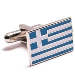 Greek Flag Cufflinks