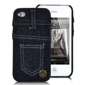Skinny Jeans New York Style Case Cover For iPhone 4 and 4S DARK BLUE