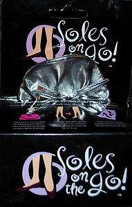  The Go SILVER Foldable Rollable Portable Flats Ballet party SHOES Gift