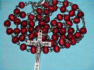rosary beads with endless rose aroma holy land hand made