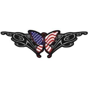  Lethal Threat Decals USA BUTTERFLY PATCH 5X12.5 3PK 