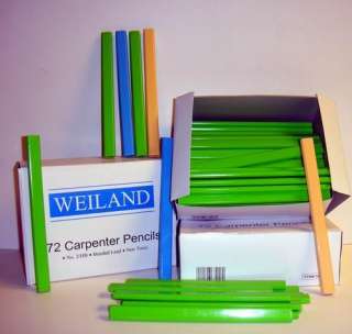 72 Blank Flat Carpenter Pencils  