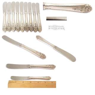 International Sterling Silver Queens Lace Butter Knives NR More In 