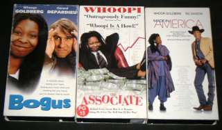 WHOOPI GOLDBERG 3 VHS MOVIE SET Bogus, Made In America, & The 
