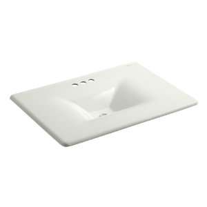   Iron One Piece Surface and Integrated Lavatory with 4 Centers, Dune