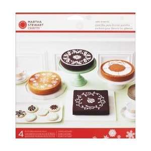  Martha Stewart Cake Stencils 4/Pkg Holiday; 3 Items/Order 