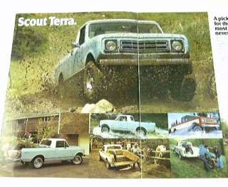 1977 77 International SCOUT TERRA Truck BROCHURE  