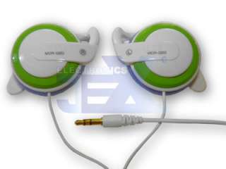 High Quality Green & White over Ear Earphones /MP4  