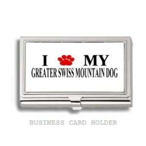  Greater Swiss Mountain Dog Love My Dog Paw Business Card 