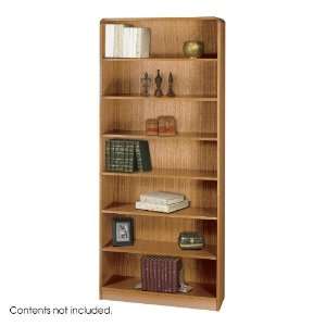  Safco 7 Shelf Radius Edge Veneer Bookcase