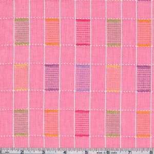  44 Wide Check Mate Shirting Pink Fabric By The Yard 