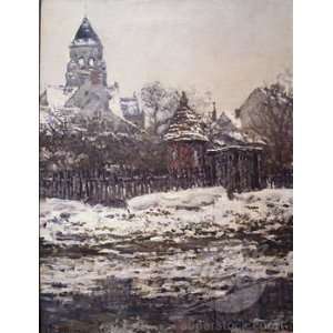  Claude Monet Church At Vetheuil, Winter  Art 