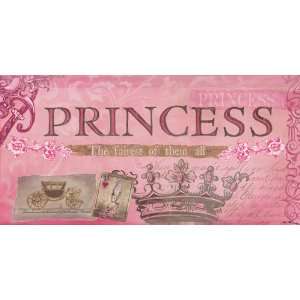  Princess Fairest Of Them All Pink Canvas Reproduction 
