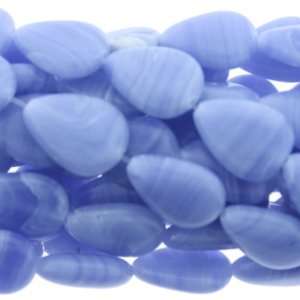  Synthetic Blue Lace Agate  Pear Plain   14mm Height, 10mm 