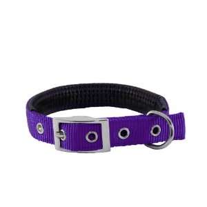  Large Solid Adjustable Soft Padded Pet Collar with Alloy 