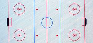 Sports Life Ice Hockey Rink Goal Faceoff Spot Zone Novelty Quilt 