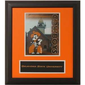 Oklahoma State Cowboys 13 X 15 Orange Campus Framed Photograph 