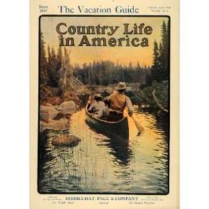   Life American Canoeing In Northwoods   Original Cover