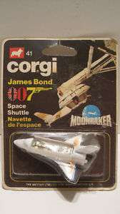 CORGI JR #41 MOONRAKER 007 SPACE SHUTTLE 1979 BOND  EX  