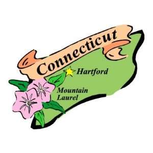  Colorful State of Connecticut Map Tees, Gifts Magnet