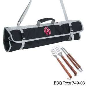  University of Oklahoma 3 Piece BBQ Tote Case Pack 4 