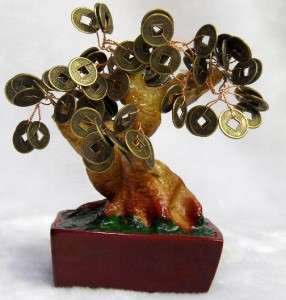Feng Shui Lucky Chinese Bonsai Coin Money Tree NEW 6  