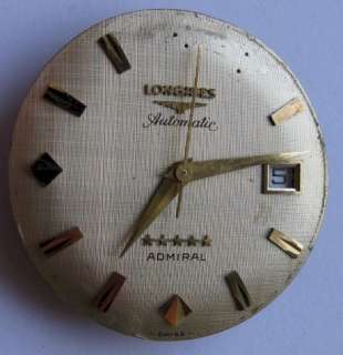 used Longines 506 17j. complete watch movement for parts 
