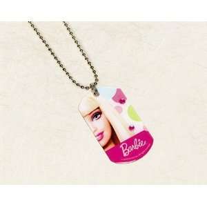  Barbie All Dolled Up Dog Tag Necklace   Each Toys & Games