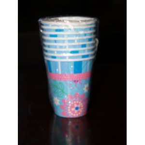  Floral Slumber Party 9oz Paper Cups Toys & Games