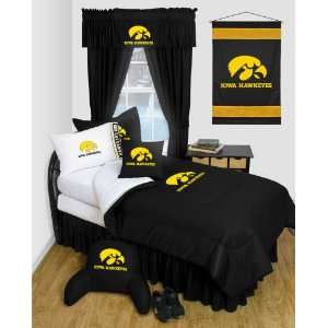 Best Quality Locker Room Bed Skirt   Iowa Hawkeyes NCAA /Color QUEEN 