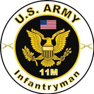  United States Army MOS 11M Infantryman Decal Sticker 3.8 