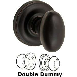  Double dummy egg knob with ketme rose in oil rubbed bronze 
