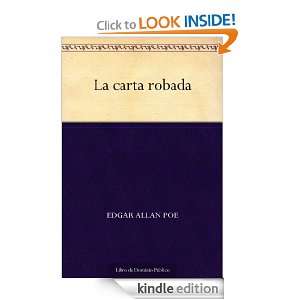 La carta robada (Spanish Edition) Edgar Allan Poe  Kindle 