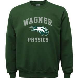 Wagner Seahawks Forest Green Youth Physics Arch Crewneck Sweatshirt 