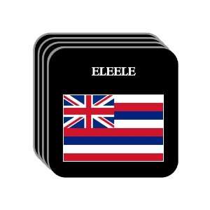  US State Flag   ELEELE, Hawaii (HI) Set of 4 Mini Mousepad 