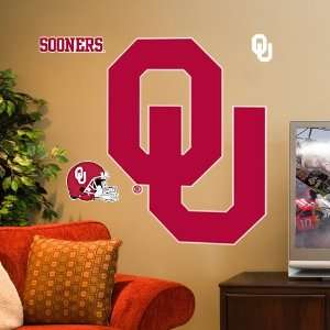  NCAA Oklahoma Sooners Team Logo Vinyl Wall Decal Set 