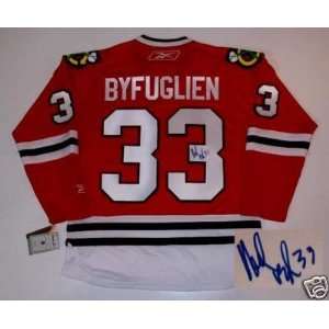  Dustin Byfuglien Autographed Jersey   Proof Sports 