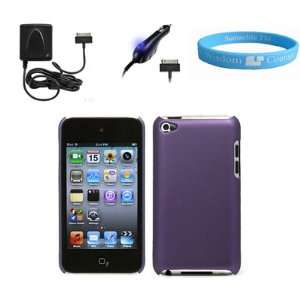  Rubberized Texture Hard Shell Cover Purple Case for Apple 