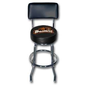  Oregon State Beavers Single Rung Bar Stool with Back Sports