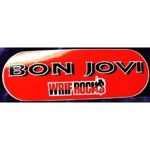  WRIF FM Detroit Bon Jovi Bumper Sticker 