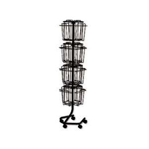  Wire Rotary Display Racks, 16 Compartments, 15w x 15d x 