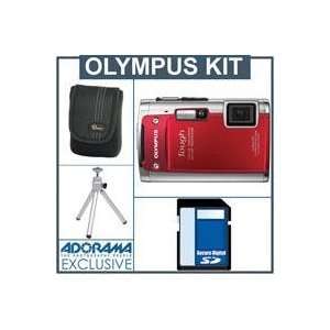  Olympus Stylus Tough TG 610 Digital Camera Kit   Red 
