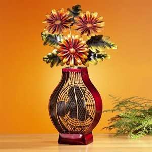  Figurine Fan   Flower Vase