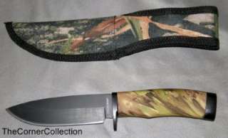 Timber Wolf Camo Creek Hunter Fixed Blade Knife  
