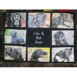  I Love My Black Labrador Personalized Photo Tote Bag Navy 