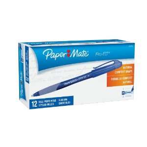   Mate Pro Fit Medium Point Stick Ballpoint Pen, 12 Blue Pens (70710